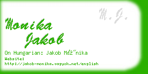 monika jakob business card
